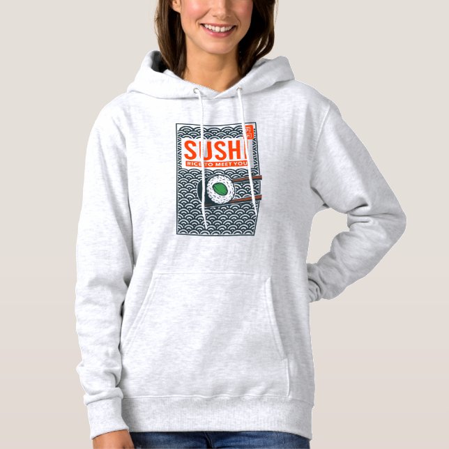 Pull À Capuche Riz pour vous rencontrer (Devant)