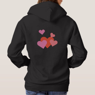 Pull À Capuche Romantique Valentine Love Hearts Design