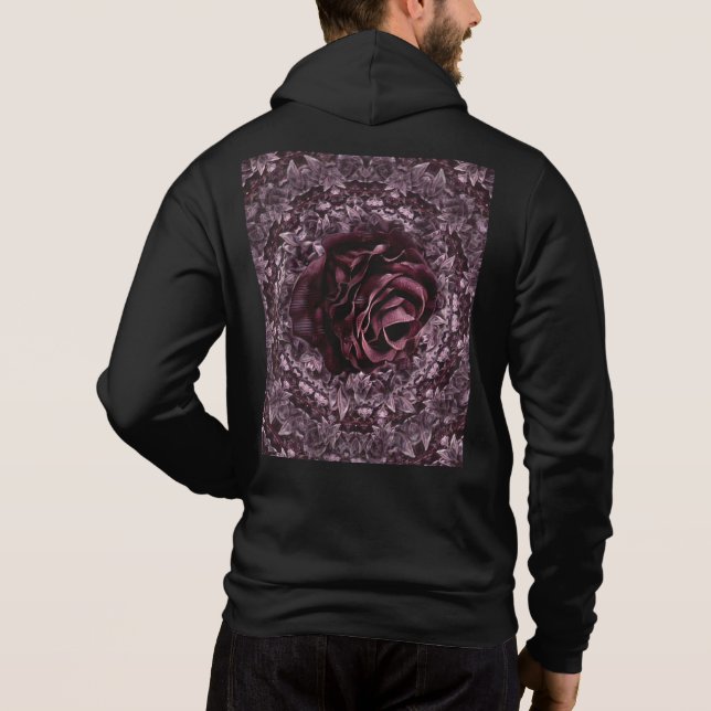 Pull À Capuche Rose Mandala (Dos)