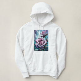 Pull À Capuche Roses radieux : Parfaitement rose et violet pétale