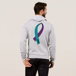 Pull À Capuche Ruban de sensibilisation au suicide