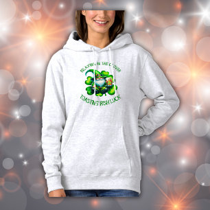 Pull À Capuche Saint Patrick Gnome mignonne avec bière