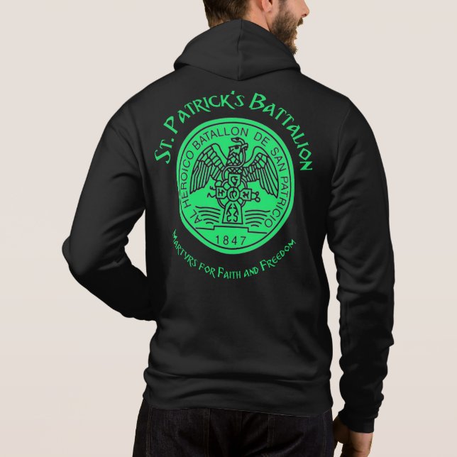 Pull À Capuche Saint Patrick's Battalion San Patricios Catholique (Dos)