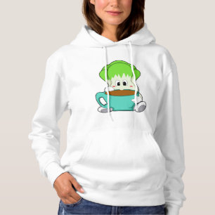 Pull À Capuche Salade avec Coupe de café