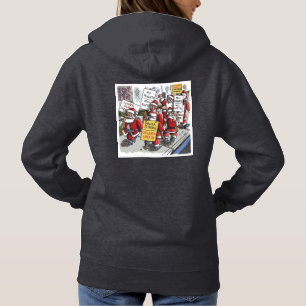 Pull À Capuche Santa Strike femmes sweat-shirt à capuche gris fon