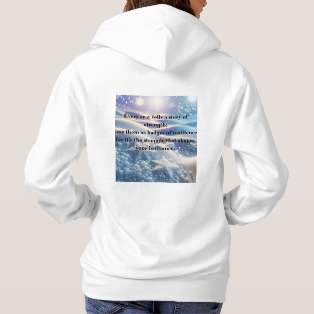 Pull À Capuche Scars Into Scars - Affirmation de résilience (Dos)