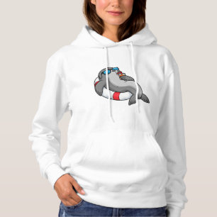 Pull À Capuche Sceau avec anneau de natation et boisson