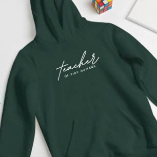 Pull À Capuche Script Enseignant de Petits Humains