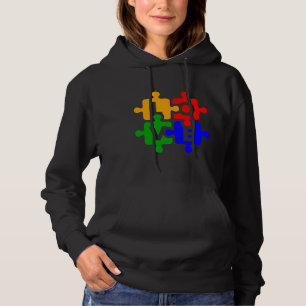 Pull À Capuche Sensibilisation sur l'autisme Amour Puzzle Asd Ou