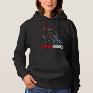 Pull À Capuche Sensibilisation sur l'autisme Mamasaurus Mama Dino