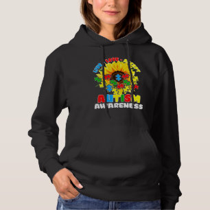 Pull À Capuche Sensibilisation sur l'autisme tournesol Live Love