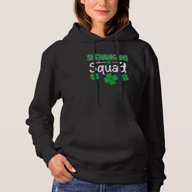 Pull À Capuche Shenanigans Squad St Patrick's Day Matching Group (Devant)