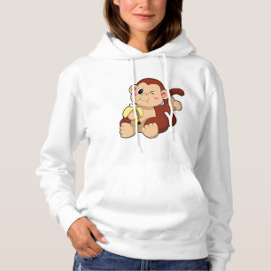 Pull À Capuche Singe bébé avec banane