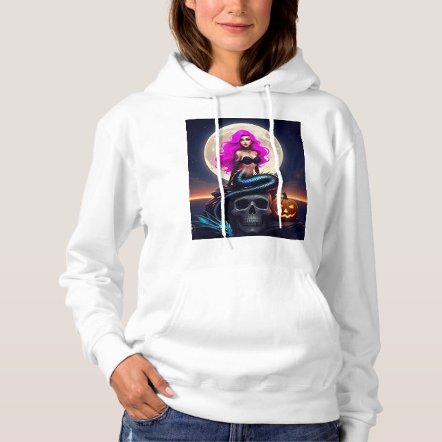 Pull À Capuche Sirène Goth/Punk (Devant)