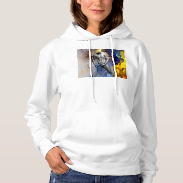 Pull À Capuche SlipperyJoe's musculaire physique chemise vapeur (Devant)