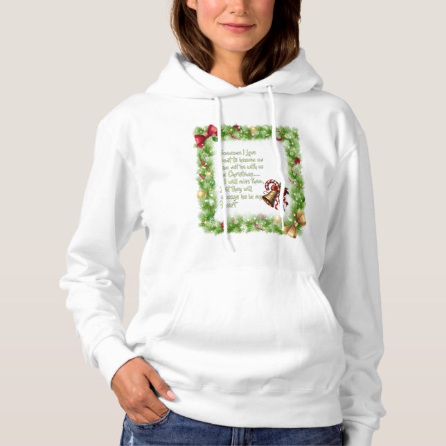 Pull À Capuche slogan de Noël (Devant)