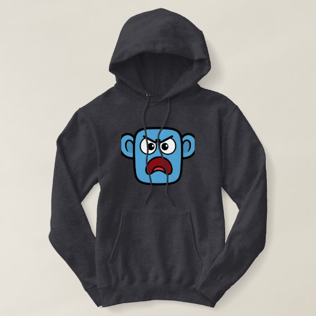 Pull À Capuche Smilo Angry Face Hoodi (Design devant)