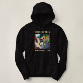 Pull À Capuche Snoqualmie Falls Washington Shirt, Sasquatch