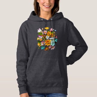 Pull À Capuche Soins floraux - Hommage floral aux infirmières