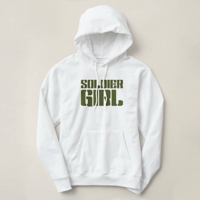 PULL À CAPUCHE SOLDIER GIRL (Design devant)