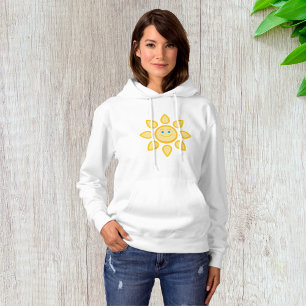 Pull À Capuche Soleil souriant, visage joyeux