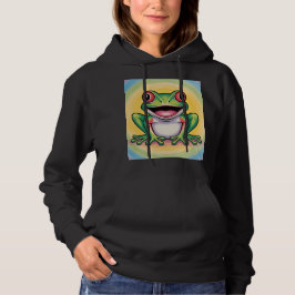 Pull À Capuche Sourire doux de grenouille