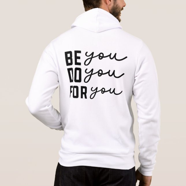 Pull À Capuche Soyez Vous Faites Vous Pour Vous-86744 (Dos)