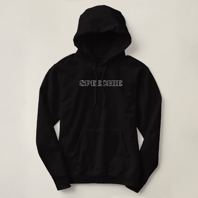 Pull À Capuche SPEECHIE Shirt, Don Pathologiste du langage vocal, (Design devant)