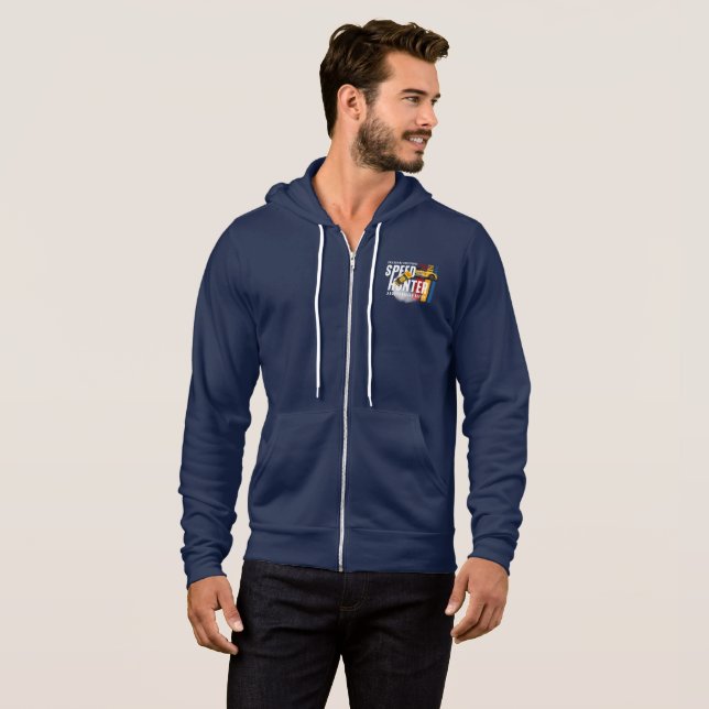 Pull À Capuche Speed Hunter (Mode Sombre) | Homme Full-zip (Devant entier)