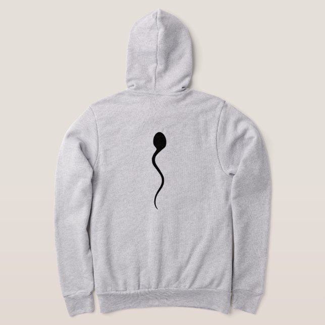 Pull À Capuche Sperm on my hoodie! Long sleeve zippered Hoodie. (Couchage Retour)