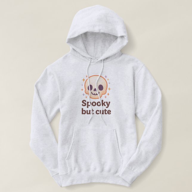 Pull À Capuche Spooky but Cute Halloween Hoodie (Design devant)