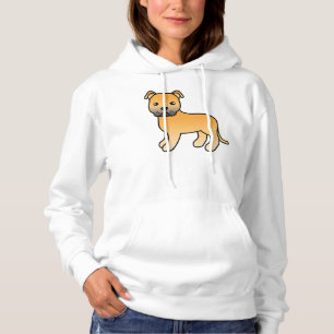 Pull À Capuche Staffordshire Bull Terrier Fauve Chien de Dessin A