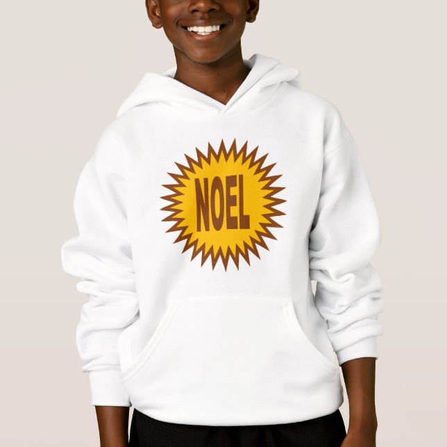 PULL   A CAPUCHE   STAR   NOEL   CHOCOLAT (Devant)