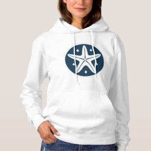 Pull À Capuche Starfish aux étoiles blanches