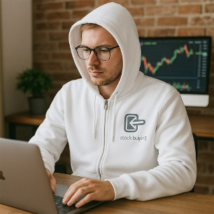 Pull À Capuche Stock minimaliste Acheter une icône financière mod