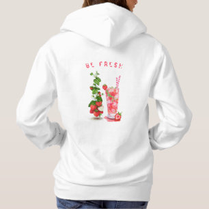 Pull À Capuche Strawberry Juice Cool Drink Fruits Hoodie