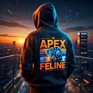 Pull À Capuche Style Alpha Amateur de Chat Streetwear Urbain