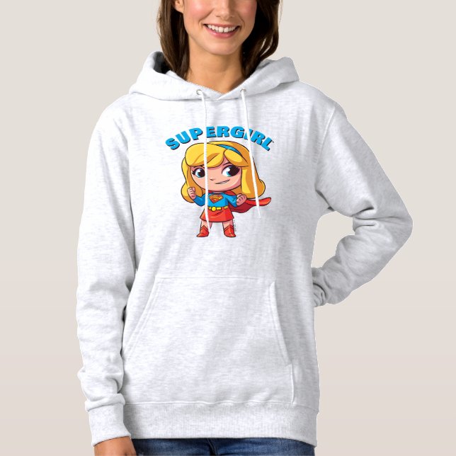 Pull À Capuche Supergirl "L'avenir est féminin" (Devant)