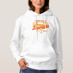 Pull À Capuche Supergirl plus forte que jamais Retro Graphic