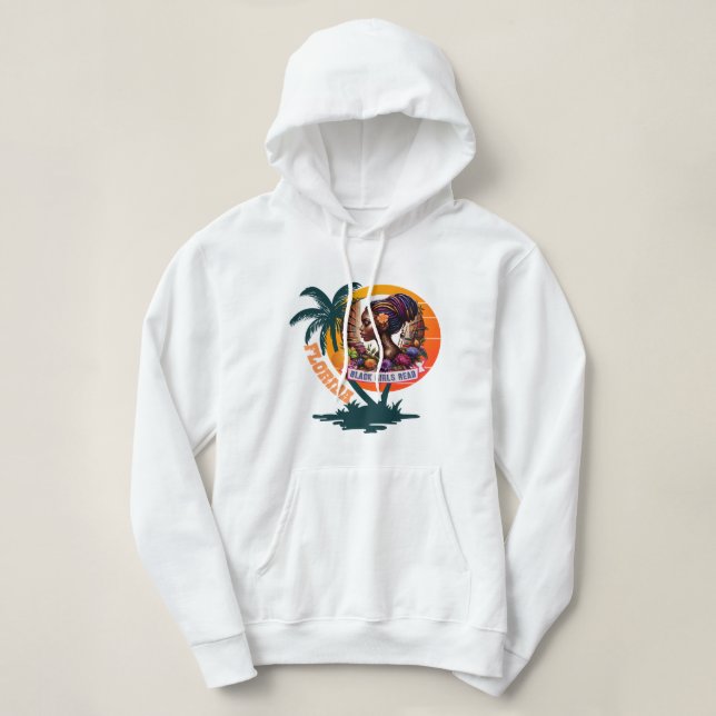 Pull À Capuche Sweat-shirt du chapitre de Floride de Black Girls  (Design devant)