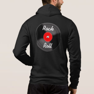 Pull À Capuche Sweatshirt à capuche veste de disque Rouge Rétro