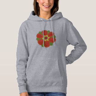 Pull À Capuche Sweatshirt à capuchon de base des femmes aux fleur