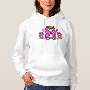 Pull À Capuche Sweatshirt à capuchon de dames triples de papillo