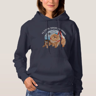 Pull À Capuche Sweatshirt à capuchon pour dames - Sombre avec log