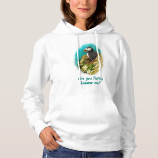 Pull À Capuche Sweatshirt comique - Es-Tu Un Puffin Qui M'Enlève 