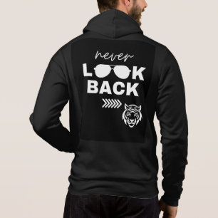 Pull À Capuche Sweatshirt noir avec citation motivante en gras