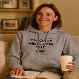 Pull À Capuche Sweatshirt pour amateur de chats drôles | "Je ne s