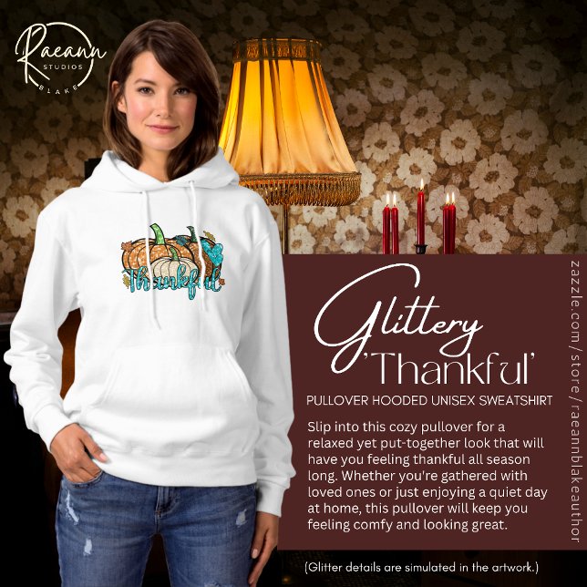 Pull À Capuche sweatshirt Unisex à capuche 'Thankful' (Créateur téléchargé)