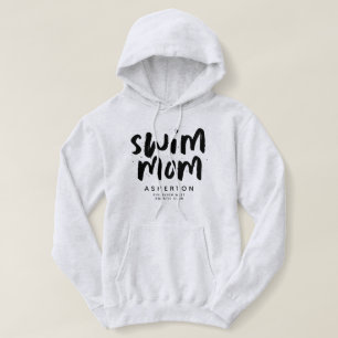 Pull À Capuche Swim maman tendance noir type personnalisé