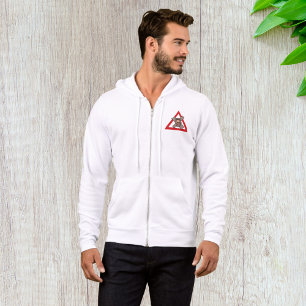Pull À Capuche Symbole de la route d'avertissement de noeud de tr